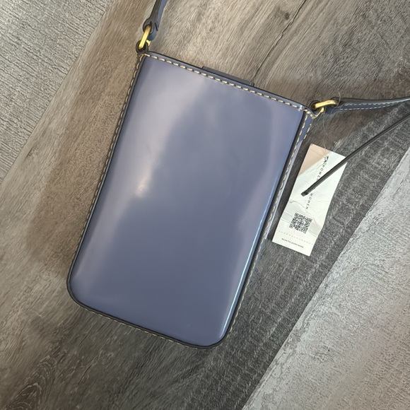 Tory Burch Britten Smooth Phone Crossbody in Dark Lotus,  NWT $328 Value - Picture 2 of 9